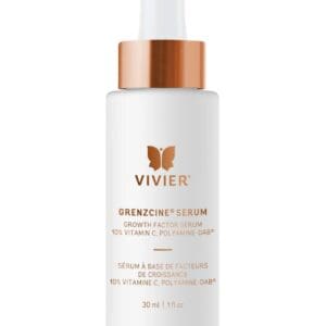 Vivier Skincare Radiance Serum bottle with rose gold cap.